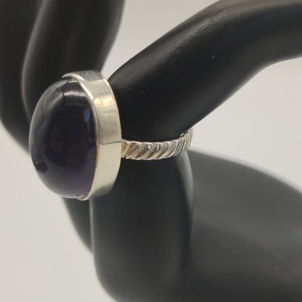 Amethyst Silver Ring - image 3